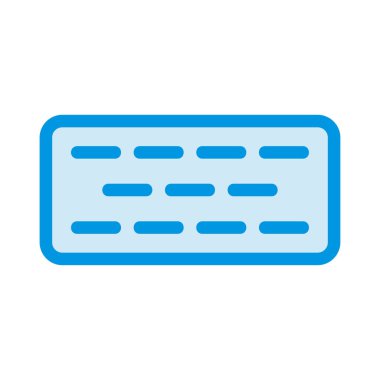 Ambalaj düz simgesi, vektör, illüstrasyon hap