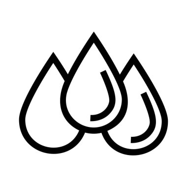 kan damlaları düz simgesi, vektör, illüstrasyon