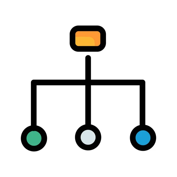 Compartilhamento Rede Ícone Ilustração Vetorial —  Vetores de Stock