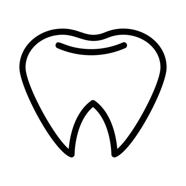 Ícone Dente Ilustração Vetorial —  Vetores de Stock