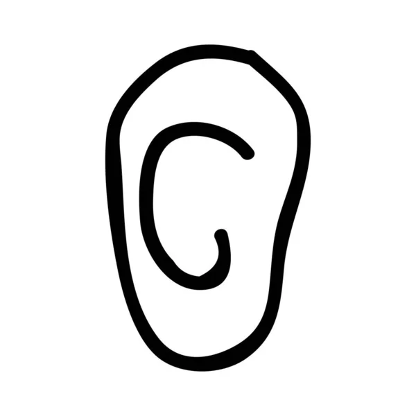 耳のアイコンベクトルイラスト — ストックベクタ