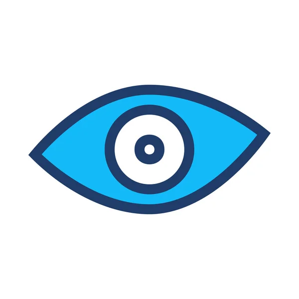 Ojo Icono Vector Ilustración — Vector de stock