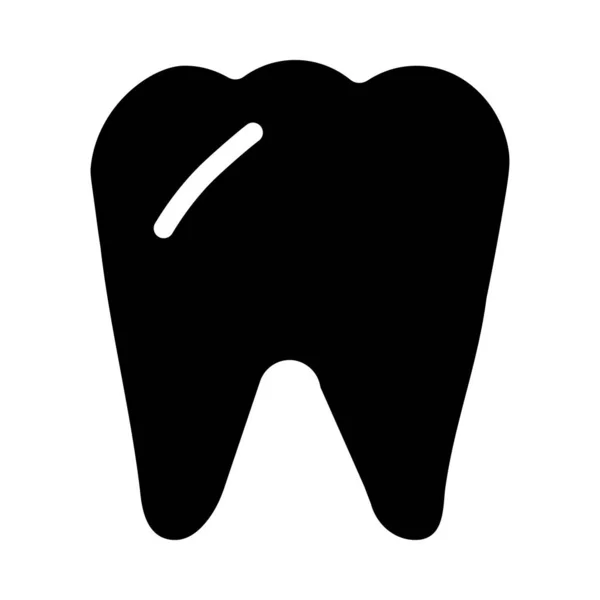Zubní Ploché Ikony Vektorová Ilustrace — Stockový vektor