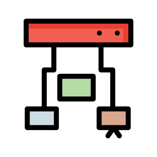 Compartir Red Icono Vector Ilustración — Vector de stock