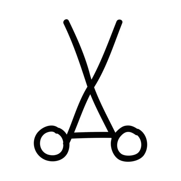 Schere Symbol Vektor Illustration — Stockvektor