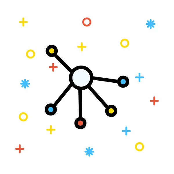 Απεικόνιση Διανύσματος Εικονιδίου Κοινής Χρήσης Δικτύου — Διανυσματικό Αρχείο