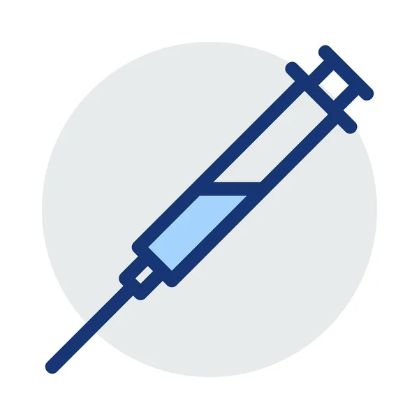 Medizin Flaches Symbol Isoliert Auf Weißem Hintergrund Vektor Illustration — Stockvektor