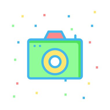 Beyaz arka plan, vektör, illüstrasyon izole iş hattı düz simge