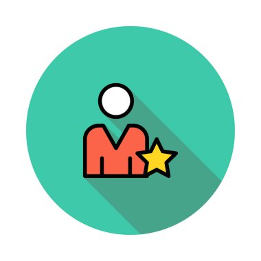 Beyaz arka plan, vektör, illüstrasyon izole iş hattı düz simge