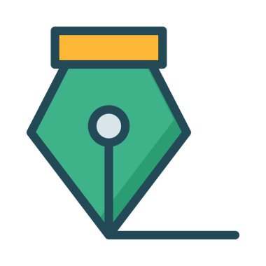 Beyaz arka plan, vektör, illüstrasyon izole iş hattı düz simge