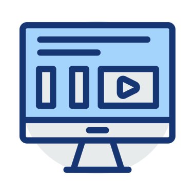 Beyaz arka plan, vektör, illüstrasyon izole iş hattı düz simge