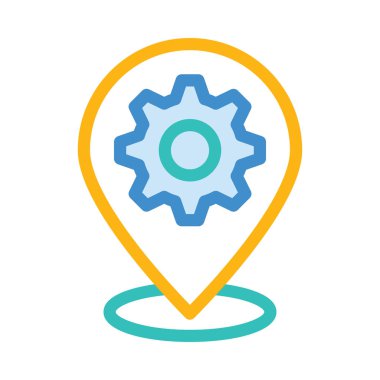 Beyaz arka plan, vektör, illüstrasyon izole iş hattı düz simge