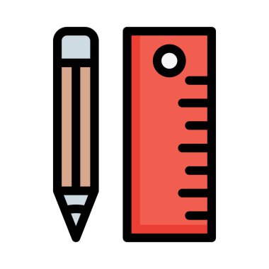 Beyaz arka plan, vektör, illüstrasyon izole iş hattı düz simge