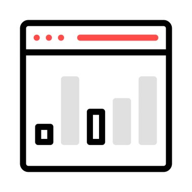 Grafik simgesi vektör illüstrasyonu 