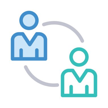 işbirliği simge vektör çizim 