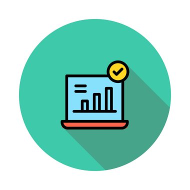 büyüyen grafik düz ICO, vektör, illüstrasyon