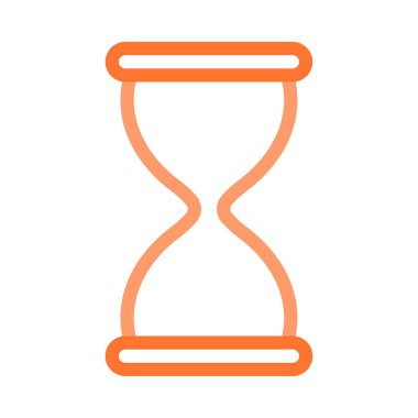 kum saati simgesi vektör çizim 