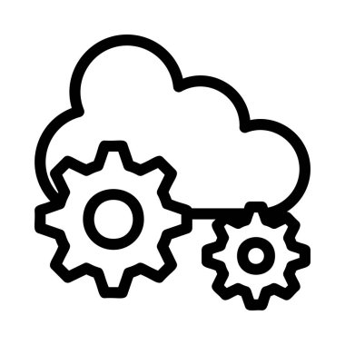 dişli simgesi vektör illüstrasyonu 