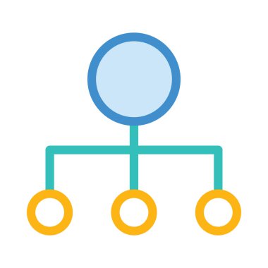 Renk iş web vektör simgesi