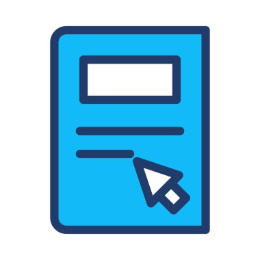 Belge web simgesi beyaz arka plan üzerinde izole iş için. Vektör çizim