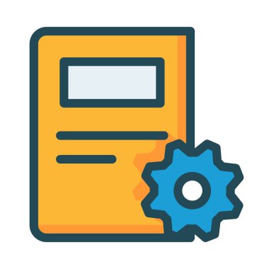 belge simgesi vektör illüstrasyonu 