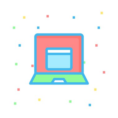 Renk iş web vektör simgesi