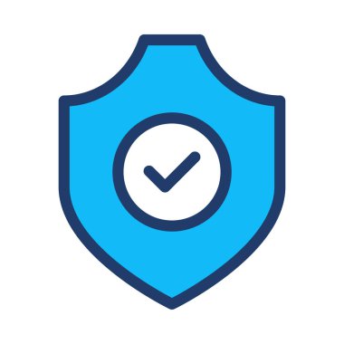 kalkan ikon vektör illüstrasyonu 