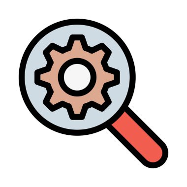 dişli simgesi vektör illüstrasyonu 