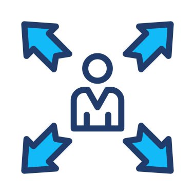 Renk iş web vektör simgesi