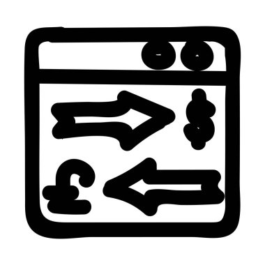 Renk iş web vektör simgesi