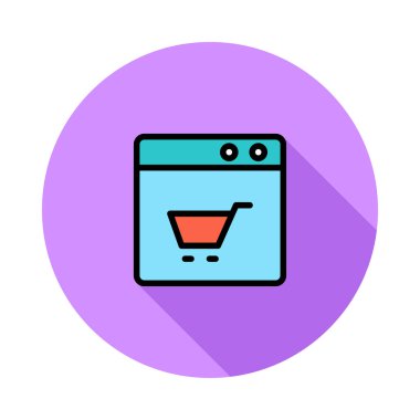 Renk iş web vektör simgesi