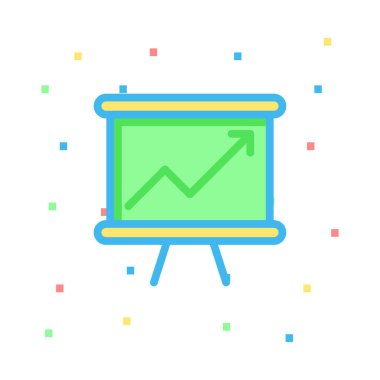 Renk iş web vektör simgesi