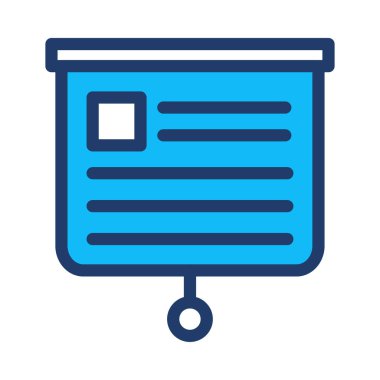 Sunu düz simgesi beyaz arka plan, vektör, illüstrasyon izole