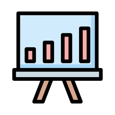 Diyagram simgesi vektör illüstrasyonu 