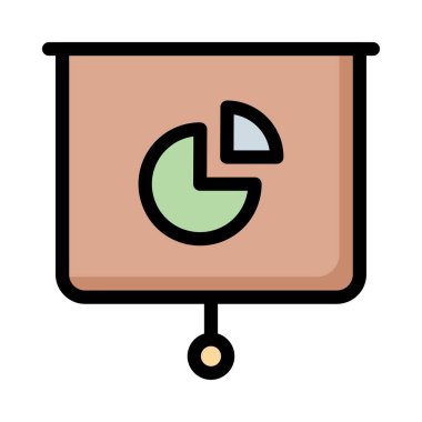 Belge web simgesi beyaz arka plan üzerinde izole iş için. Vektör çizim