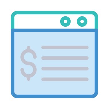 Renk iş web vektör simgesi