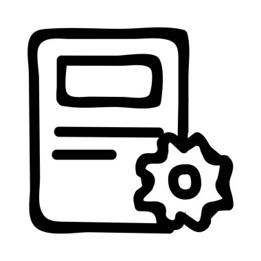 belge simgesi vektör illüstrasyonu 