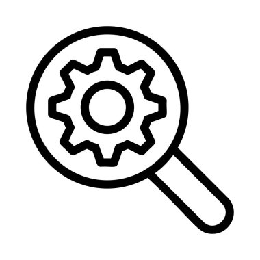 dişli simgesi vektör illüstrasyonu 