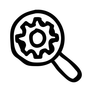 dişli simgesi vektör illüstrasyonu 