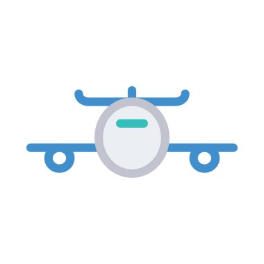 uçak ikonu vektör illüstrasyonu 