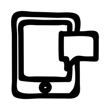 ileti ikonu vektör illüstrasyonu 