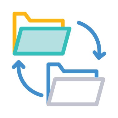 Renk iş web vektör simgesi