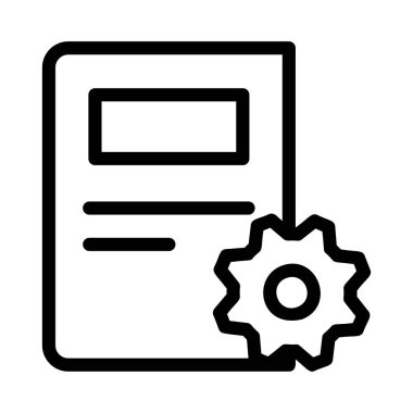 belge simgesi vektör illüstrasyonu 