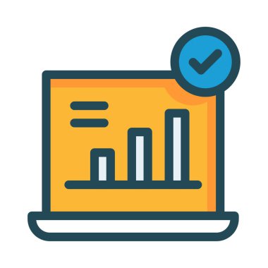 büyüyen grafik düz ICO, vektör, illüstrasyon