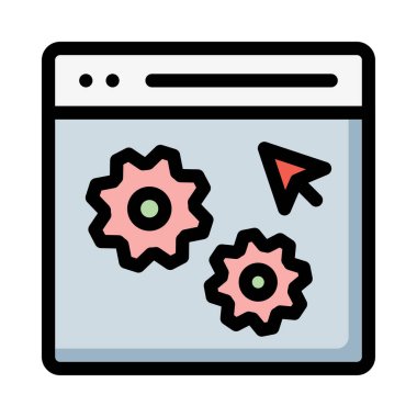 Renk iş web vektör simgesi