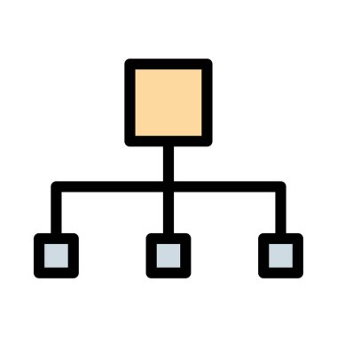 Renk iş web vektör simgesi
