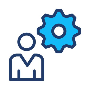 dişli simgesi vektör illüstrasyonu 