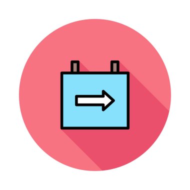 Renk iş web vektör simgesi