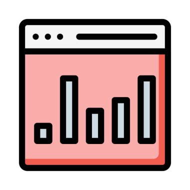 Grafik simgesi vektör illüstrasyonu 