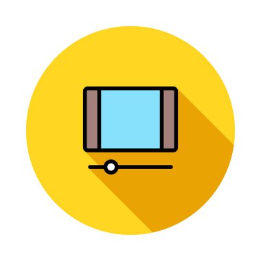 Beyaz arka plan, vektör, illüstrasyon izole iş hattı düz simge